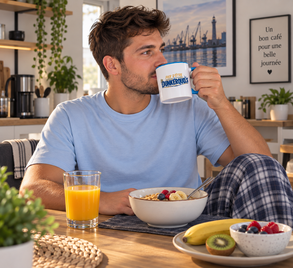 Mug à Intérieur Coloré, Fier d'être Dunkerquois - NordXship