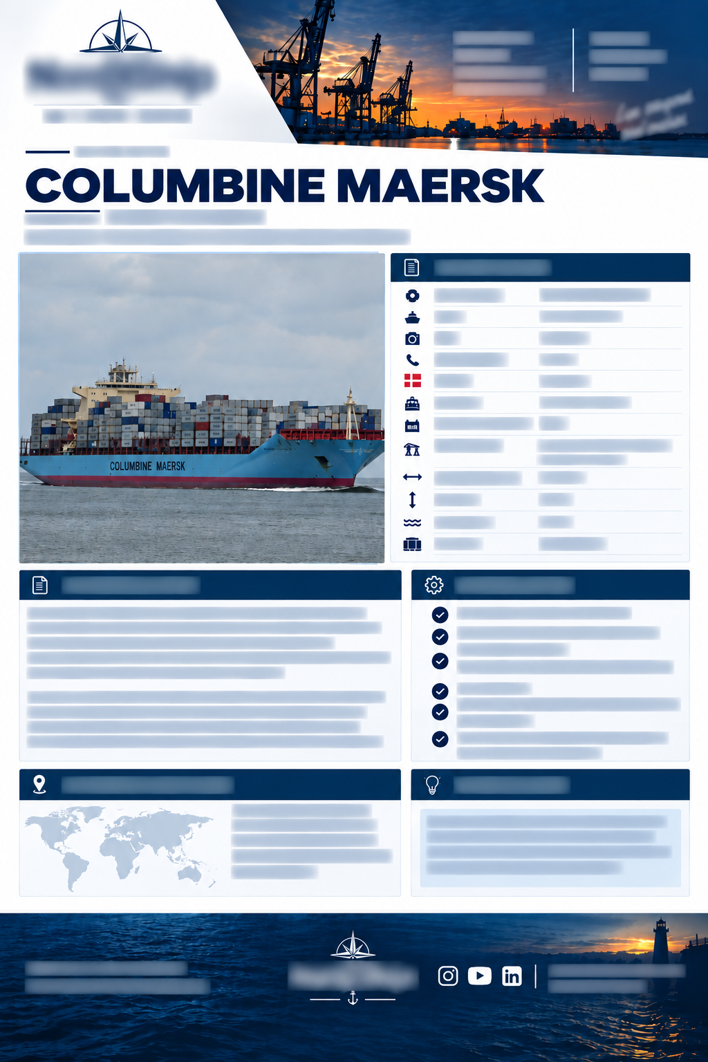 Fiche Maritime - Columbine Maersk