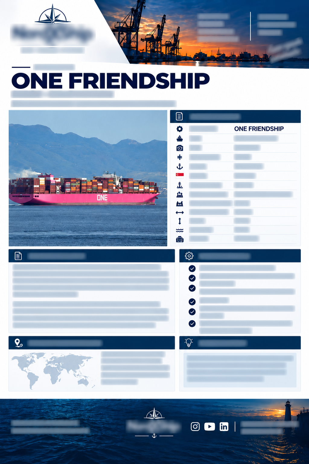 Fiche Maritime - One Friendship